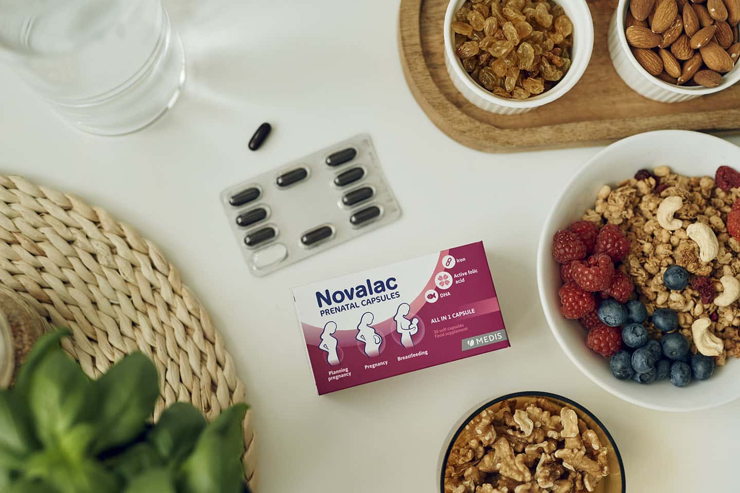 Novalac prenatalne kapsule s uravnoteženim doručkom